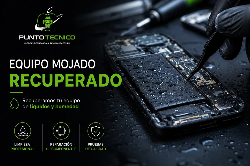 Equipo mojado recuperado, limpieza técnica de placa
