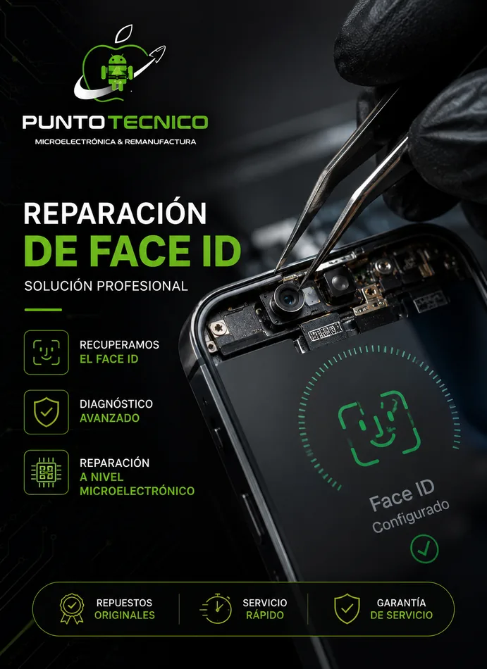 Reparación de Face ID a nivel microelectrónico